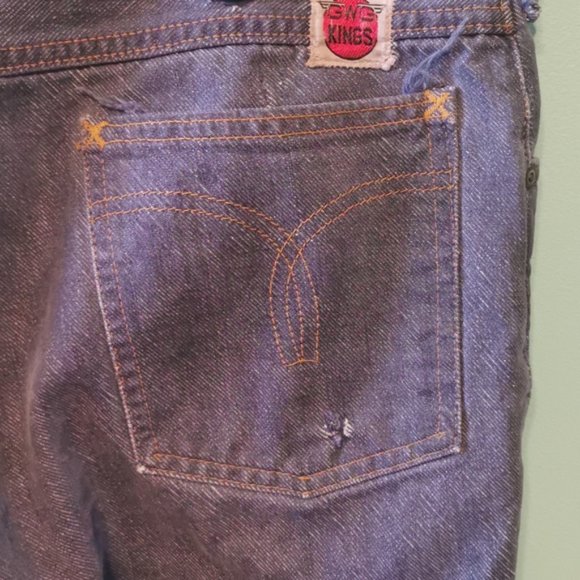 Vintage 80s GWG King Jeans Distressed 34 Union Made Alberta - Picture 7 of 12
